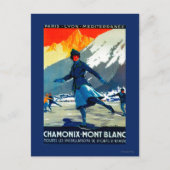 Chamonix-Mont-Blanc Vintages PosterEuropa Postkarte (Vorderseite)
