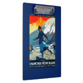 Chamonix-Mont Blanc Vintages PosterEurope Klemmbrett (Rechts)