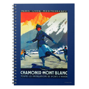 Chamonix-Mont Blanc Vintages PosterEurope Notizblock
