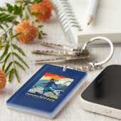 Chamonix-Mont Blanc Vintages PosterEurope Schlüsselanhänger (Vorderseite rechts)