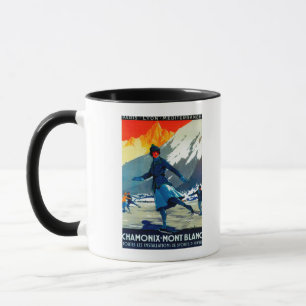 Chamonix-Mont Blanc Vintages PosterEurope Tasse