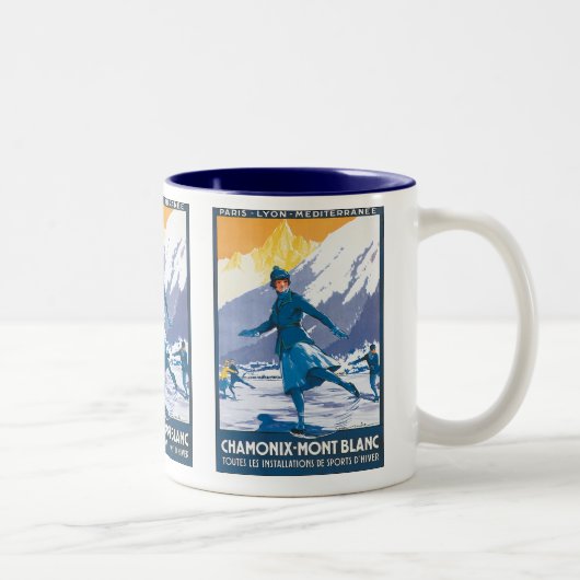 Chamonix-Mont Blanc Zweifarbige Tasse (Rechts)