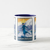 Chamonix-Mont Blanc Zweifarbige Tasse (Mittel)
