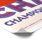 Chamonix-Reiseposter Eishockey-Kunst Roger Poster (Ecke)