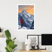 Chamonix-Reiseposter - Frankreich 1 Poster (Heimbüro)