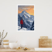 Chamonix-Reiseposter - Frankreich 1 Poster (Küche)