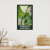 Chamonix Schweiz Martigny-Chatelard-Bahn Poster (Küche)