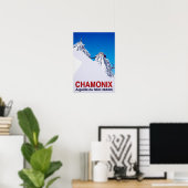 Chamonix Ski Resort Frankreich Poster (Heimbüro)
