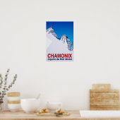 Chamonix Ski Resort Frankreich Poster (Küche)