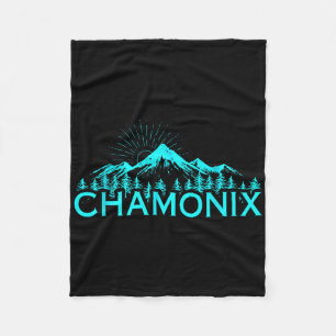 Chamonix Ski Resort Frankreich Skifahren Fleecedecke