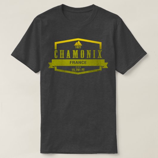 Chamonix Ski Resort Frankreich T-Shirt (Design vorne)