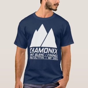 Chamonix Ski Resort Skiing Mont Blanc Frankreich T-Shirt