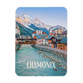 Chamonix Skistation Magnet