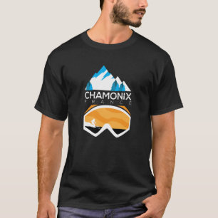 Chamonix Swa Frankreich Skischneebrettbekleidung S T-Shirt