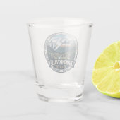Chamonix-Tal Frankreich Schnapsglas (Rückseite)