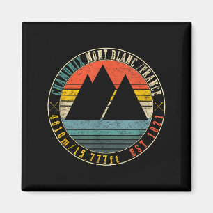 Chamonix Tal Mont Blanc Frankreich Skifahren Magnet