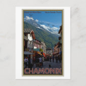 Chamonix Town Postkarte (Vorderseite)