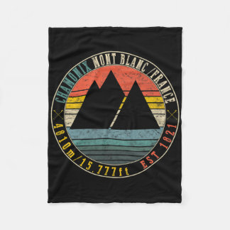 Chamonix Valley Mont Blanc Frankreich Snowboard Fleecedecke