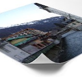 Chamonix Village Poster (Ecke)