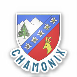 Chamonix-Wappen Aufkleber