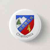 Chamonix-Wappen Button (Vorderseite)