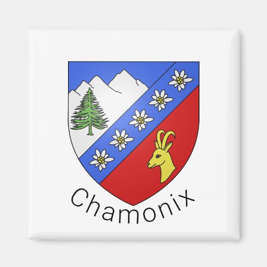 Chamonix-Wappen Magnet (Vorne)