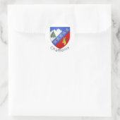 Chamonix-Wappen Runder Aufkleber (Tasche)