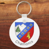 Chamonix-Wappen Schlüsselanhänger (Vorderseite)