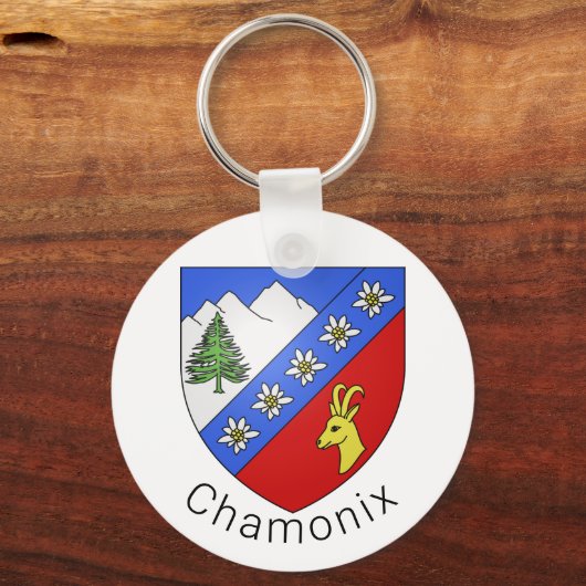Chamonix-Wappen Schlüsselanhänger (Vorderseite)