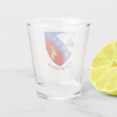 Chamonix-Wappen Schnapsglas (Rückseite)