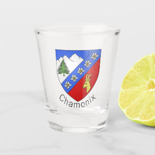 Chamonix-Wappen Schnapsglas