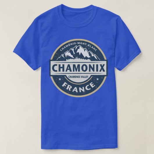 ChamonixMontBlanc Skigebiet T-Shirt (Design vorne)