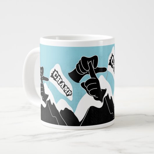 Champ - ASL-Design Jumbo-Tasse (Vorderseite Links)