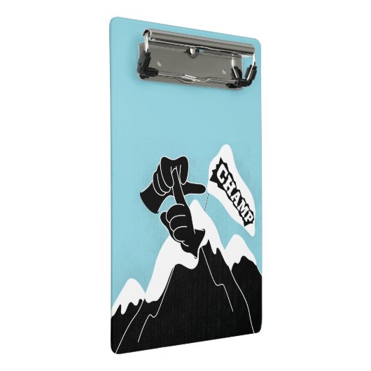 Champ - ASL-Design Mini Klemmbrett (Schrägansicht)