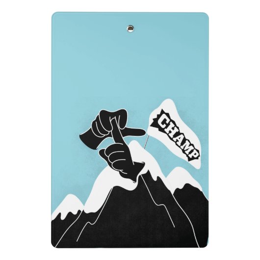 Champ - ASL-Design Mini Klemmbrett (Rückseite)