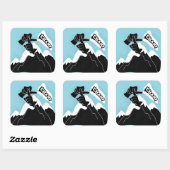 Champ - ASL-Design Quadratischer Aufkleber (Blatt)