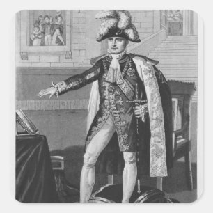 Champ de Mai oder Kaiser Napoleon I Quadratischer Aufkleber