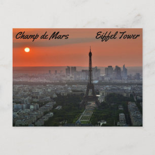 Champ de Mars, Eiffelturm Postkarte