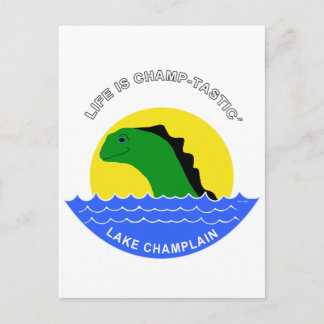 Champ geht überall hin postkarte