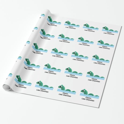 Champ, Lake Champlain Geschenkpapier (Ungerollt)