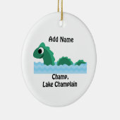 Champ, Lake Champlain Keramik Ornament (Rechts)