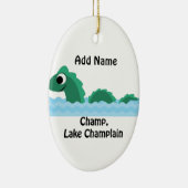 Champ, Lake Champlain Keramik Ornament (Rechts)