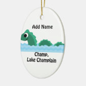 Champ, Lake Champlain Keramik Ornament (Links)