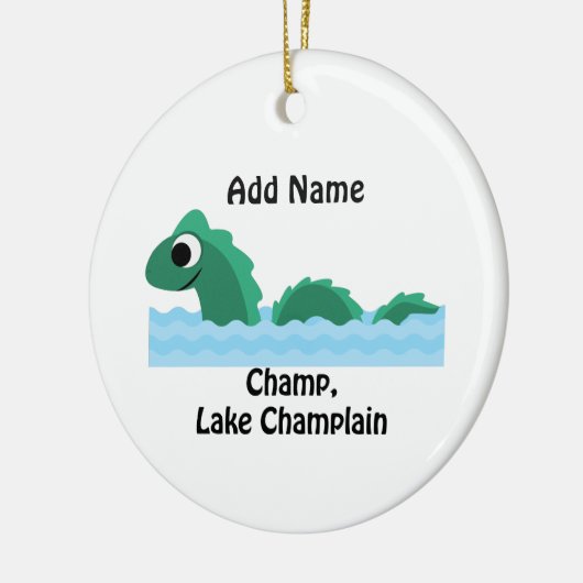 Champ, Lake Champlain Keramik Ornament (Links)