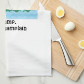 Champ, Lake Champlain Küchentuch (Viertel Falte)