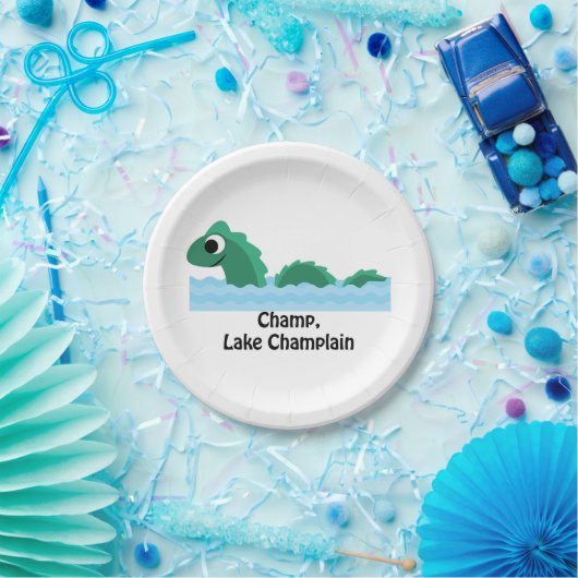 Champ, Lake Champlain Pappteller (Party)