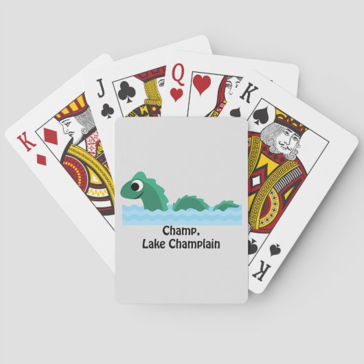 Champ, Lake Champlain Spielkarten (Rückseite)