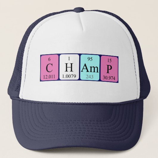 Champ Periodenname Truckerkappe (Vorderseite)