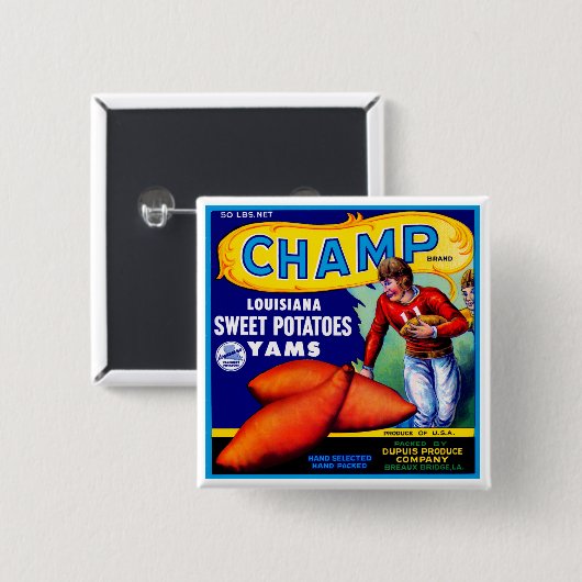 Champ Süßkartoffeln Button (Vorne & Hinten)