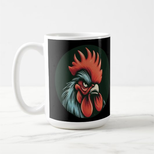 Champ the Grumpy Rooster Mug Kaffeetasse (Links)